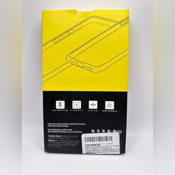 IPhone 14 Pro Max Case - Clear Glitter - Picture 5 of 5